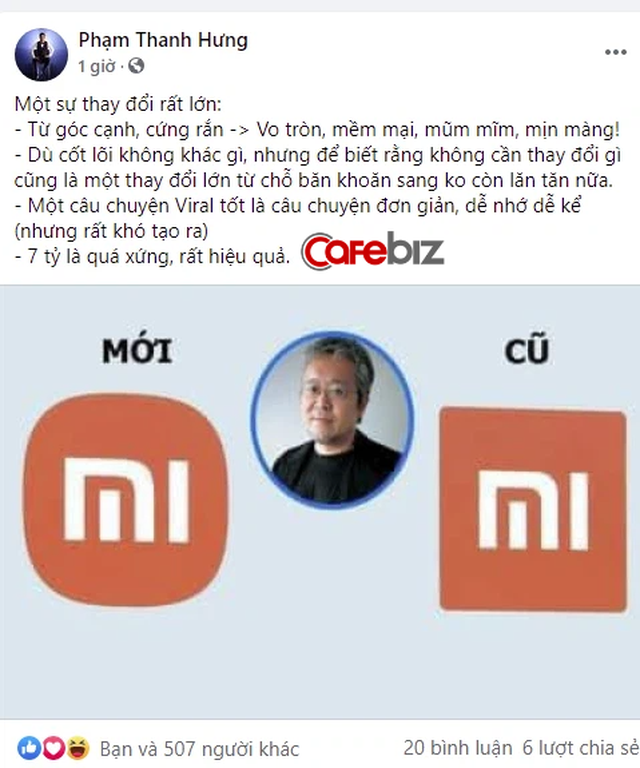 Dân mạng Việt đua nhau “cà khịa” logo mới của Xiaomi, riêng Shark Hưng khen: 7 tỷ là quá xứng, rất hiệu quả - Ảnh 3.
