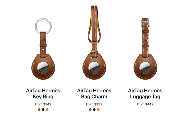 Apple cùng Hermes làm phụ kiện cho AirTag, giá gần 10 triệu đồng cho một chiếc... móc khoá - Ảnh 3.