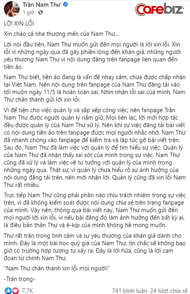 Nghệ sĩ Việt đầu tiên lên tiếng xin lỗi vì PR tiền ảo sau khi hàng loạt đồng tiền số khắp thế giới lao dốc thảm khốc - Ảnh 1.