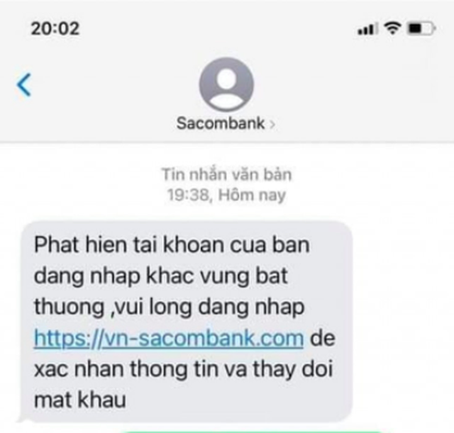  Hàng loạt đầu số mạo danh các ngân hàng lớn như Vietcombank, Vietinbank... liên tục gửi tin nhắn lừa đảo - Ảnh 2.