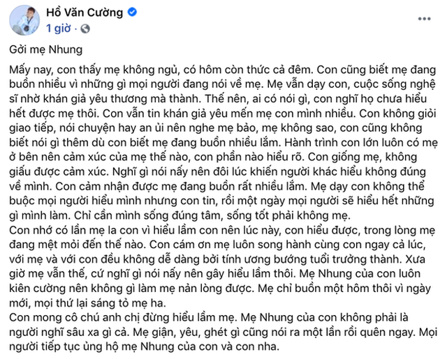  Phi Nhung cùng Hồ Văn Cường ngồi lại làm rõ ồn ào: Sốc khi bị con đâm sau lưng, phải đóng vai ác thì con mới chịu nghe lời - Ảnh 4.