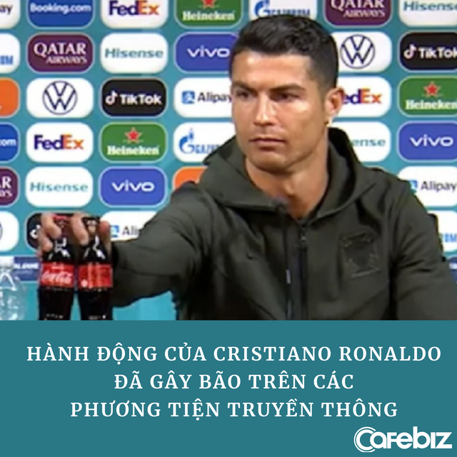 Ronaldo từng quảng cáo cho Coca Cola trước khi thẳng tay ‘dẹp’ 2 chai nước ngọt, khiến hãng mất 4 tỷ USD - Ảnh 1.