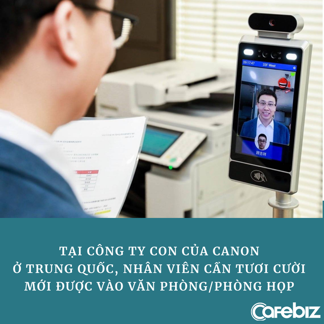 Văn phòng công ty Trung Quốc ‘check in’ bằng nụ cười, chỉ người tươi cười mới được vào làm việc - Ảnh 1.