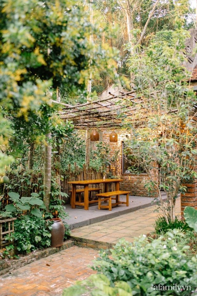 Cuộc sống yên bình trong ngôi nhà nhỏ và khu vườn xanh mát bóng cây ở ngoại thành Hà Nội - Ảnh 14.