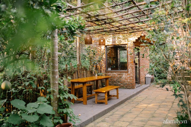 Cuộc sống yên bình trong ngôi nhà nhỏ và khu vườn xanh mát bóng cây ở ngoại thành Hà Nội - Ảnh 3.