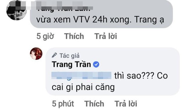 Sau khi VTV lên án livestream văng tục vô văn hóa, thiếu chuẩn mực, Trang Trần phản ứng: Làm sao? Có gì căng? - Ảnh 3. Sau khi VTV lên án livestream văng tục vô văn hóa, thiếu chuẩn mực, Trang Trần phản ứng: Làm sao? Có gì căng? - Ảnh 3.