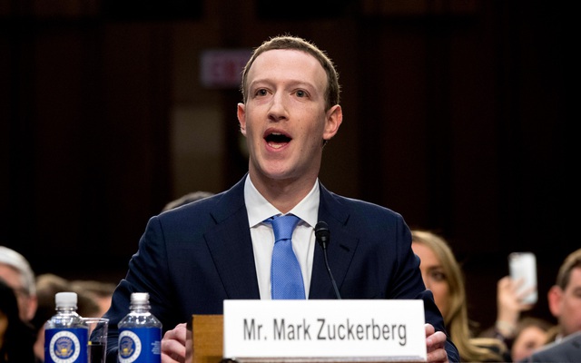 Founder - CEO Facebook Mark Zuckerberg. Ảnh: Andrew Harnik/AP Photo