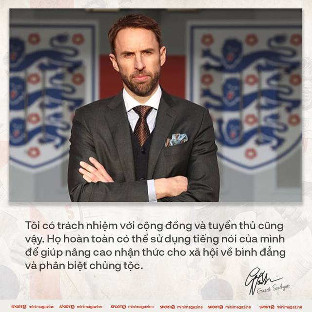Tâm thư của HLV Gareth Southgate viết cho nước Anh: Nếu không có niềm tự hào dân tộc, cơ hội khoác áo Tam sư sẽ không bao giờ xuất hiện - Ảnh 11. Tâm thư của HLV Gareth Southgate viết cho nước Anh: Nếu không có niềm tự hào dân tộc, cơ hội khoác áo Tam sư sẽ không bao giờ xuất hiện - Ảnh 11.