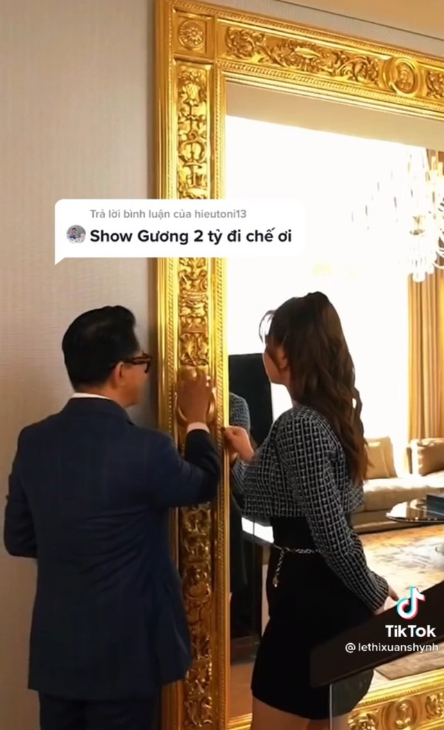 HOT: Nữ đại gia thuê NTK Thái Công mua chiếc gương 2 tỷ thừa nhận soi gương 2 tỷ cảm giác hạnh phúc mà không có đơn vị tiền tệ nào định giá được - Ảnh 1.