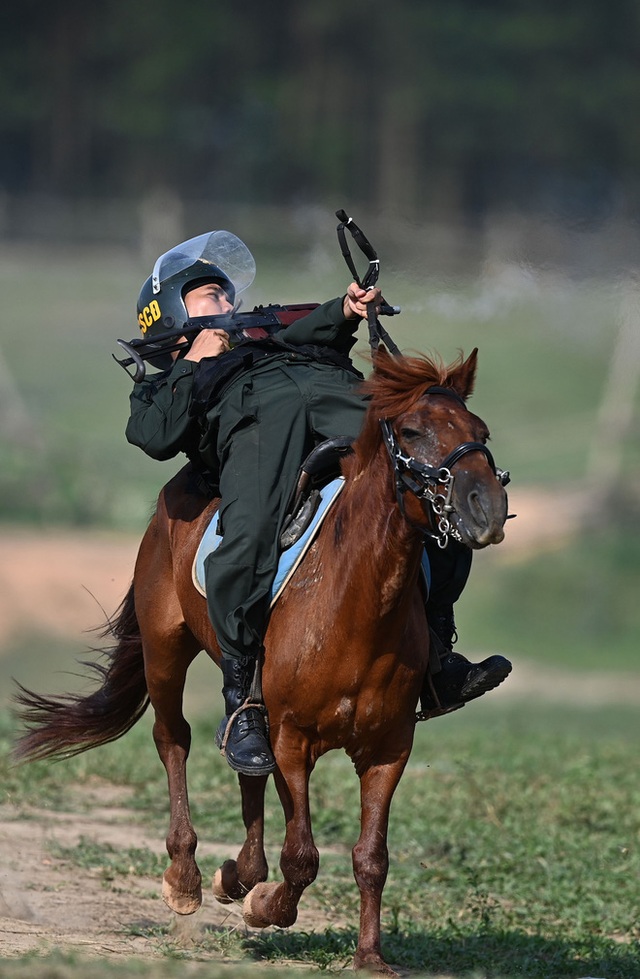  CSCĐ Kỵ binh: Sau hơn một năm huấn luyện, từ ngựa hoang đến những màn vượt rào, bổ nhào, phi nước đại bắn súng đỉnh cao - Ảnh 35.