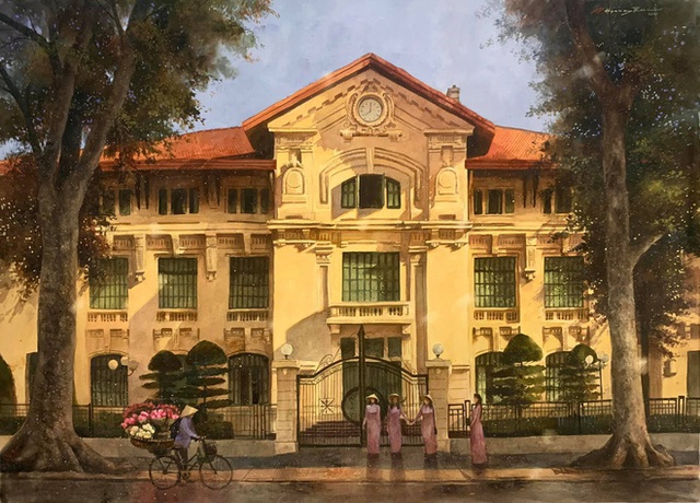 Bộ tranh Hà Nội có sức lan toả nhất lúc này: Một thủ đô đẹp thổn thức qua góc nhìn của người con Sài Gòn - Ảnh 5.