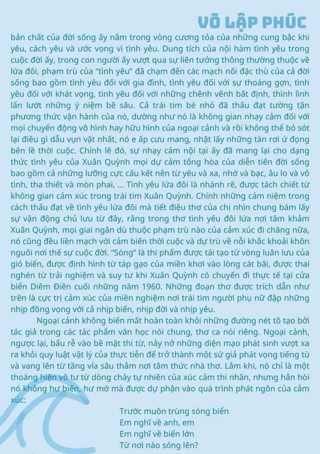 Bài văn phân tích tác phẩm Sóng của thủ khoa kỳ thi tốt nghiệp THPT gây tranh cãi: Dài 10 trang, ngôn từ uyên bác đến mức... người thường lạc lối - Ảnh 4. Bài văn phân tích tác phẩm Sóng của thủ khoa kỳ thi tốt nghiệp THPT gây tranh cãi: Dài 10 trang, ngôn từ uyên bác đến mức... người thường lạc lối - Ảnh 4.