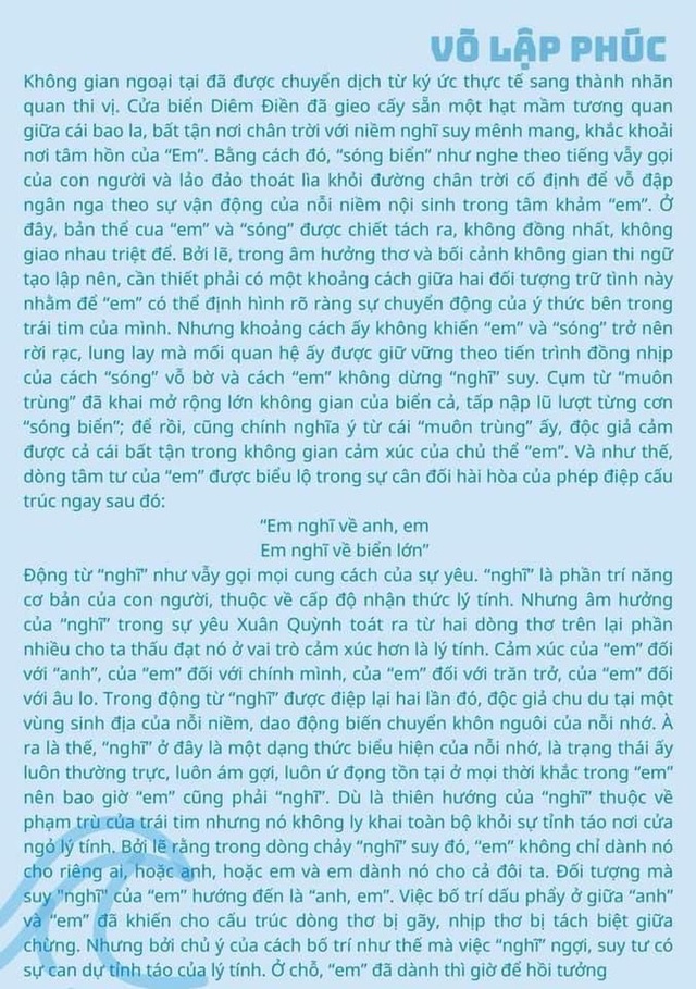 Bài văn phân tích tác phẩm Sóng của thủ khoa kỳ thi tốt nghiệp THPT gây tranh cãi: Dài 10 trang, ngôn từ uyên bác đến mức... người thường lạc lối - Ảnh 5.