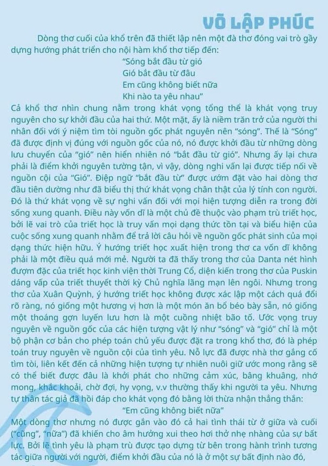 Bài văn phân tích tác phẩm Sóng của thủ khoa kỳ thi tốt nghiệp THPT gây tranh cãi: Dài 10 trang, ngôn từ uyên bác đến mức... người thường lạc lối - Ảnh 6. Bài văn phân tích tác phẩm Sóng của thủ khoa kỳ thi tốt nghiệp THPT gây tranh cãi: Dài 10 trang, ngôn từ uyên bác đến mức... người thường lạc lối - Ảnh 6.