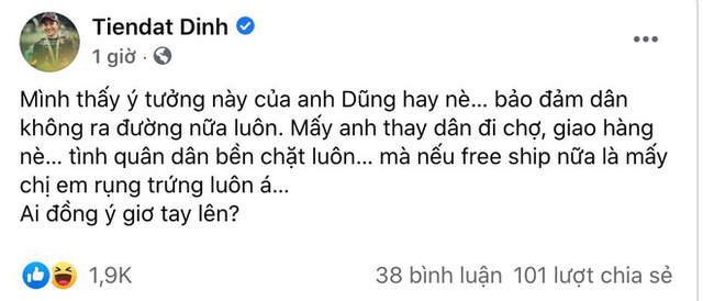 Đạo diễn Quang Dũng bị chỉ trích dữ dội vì đề xuất CSGT làm shipper mùa dịch, loạt sao Việt hưởng ứng cũng nhận “gạch đá” - Ảnh 2.