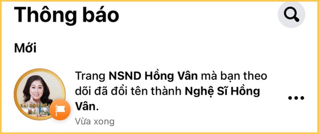 Fanpage Hồng Vân bất ngờ bỏ danh hiệu Nghệ sĩ nhân dân ra khỏi tên: Chuyện gì đã xảy ra? - Ảnh 1. Fanpage Hồng Vân bất ngờ bỏ danh hiệu Nghệ sĩ nhân dân ra khỏi tên: Chuyện gì đã xảy ra? - Ảnh 1.