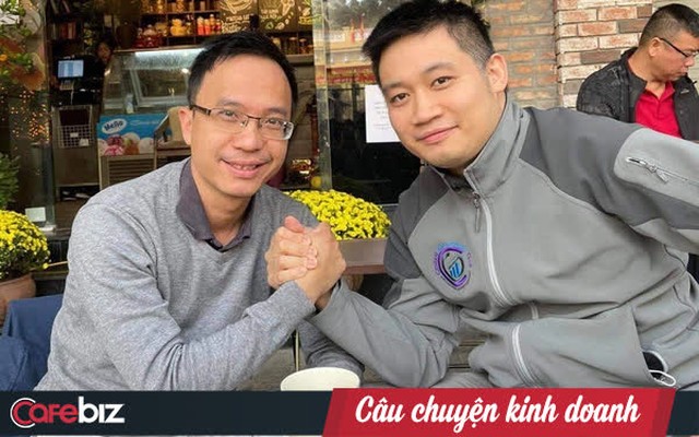 Ông Nguyễn Hải Ninh (trái) và ông Lê Bá Nam Anh, 2 chiến hữu đã và đang kinh qua vị trí CEO The Coffee House.