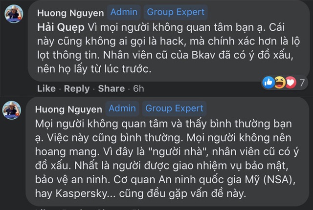 Đại diện BKAV nói về bê bối rò rỉ mã nguồn, log chat: Cái này không ai gọi là hack mà là lộ lọt thông tin - Ảnh 2.