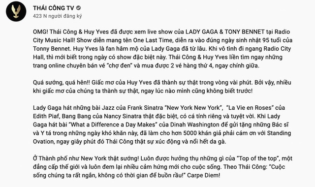 Netizen soi điểm nghi vấn trong vlog NTK Thái Công và bồ CEO đi xem show Lady Gaga tại New York, đáng ngờ nhất là quy định tiêm vắc-xin? - Ảnh 2.