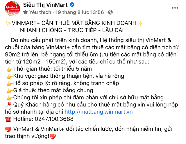 Giữa lúc giá thuê giảm 20-30% vì Covid, Vinmart liên tục săn tìm mặt bằng mới: Giá hời lại dễ đàm phán! - Ảnh 1.