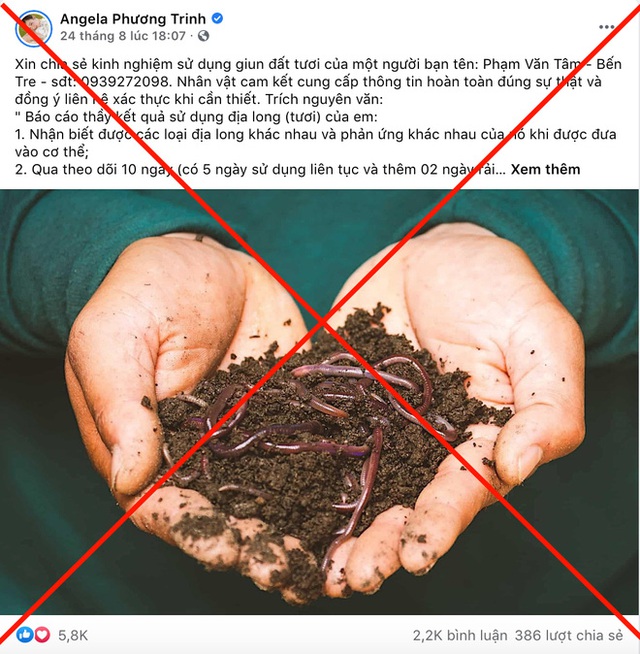 Nhiều người thi nhau uống giun đất sống để trị Covid-19 theo lời Angela Phương Trinh, lại 1 trào lưu ăn uống bất chấp khiến dân mạng rùng mình - Ảnh 1. Nhiều người thi nhau uống giun đất sống để trị Covid-19 theo lời Angela Phương Trinh, lại 1 trào lưu ăn uống bất chấp khiến dân mạng rùng mình - Ảnh 1.