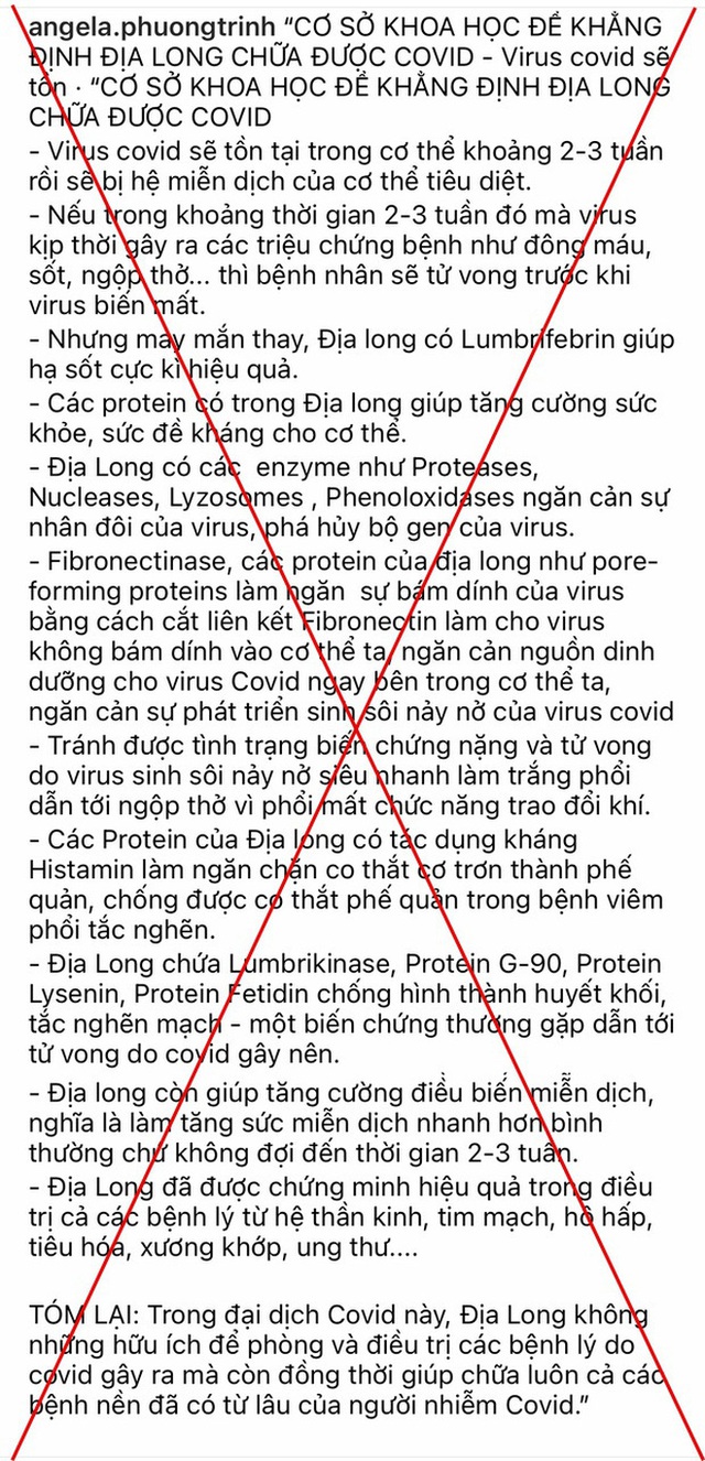 Nhiều người thi nhau uống giun đất sống để trị Covid-19 theo lời Angela Phương Trinh, lại 1 trào lưu ăn uống bất chấp khiến dân mạng rùng mình - Ảnh 2. Nhiều người thi nhau uống giun đất sống để trị Covid-19 theo lời Angela Phương Trinh, lại 1 trào lưu ăn uống bất chấp khiến dân mạng rùng mình - Ảnh 2.