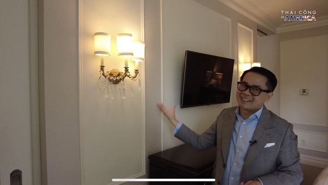 Chi 60 triệu đồng/đêm ở khách sạn xa xỉ bậc nhất New York nhưng NTK Thái Công chê không ngớt nội thất không xịn, kì cục - Ảnh 4.