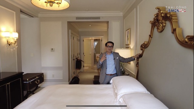 Chi 60 triệu đồng/đêm ở khách sạn xa xỉ bậc nhất New York nhưng NTK Thái Công chê không ngớt nội thất không xịn, kì cục - Ảnh 3.