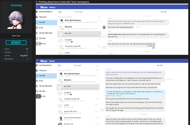 Diễn biến mới vụ mã nguồn nhiều sản phẩm Bkav bị rao bán: Hacker phản bác nói không phải nhân viên cũ, dữ liệu không cũ, tiết lộ luôn hàng loạt tin nhắn nội bộ công ty - Ảnh 4.