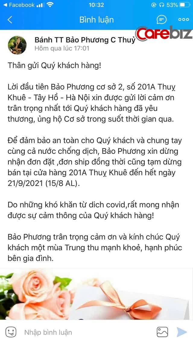 Khách mua chen lấn, không tuân thủ 5K, tiệm bánh trung thu có tiếng nhất Hà Nội phải đóng cửa đến hết Rằm  - Ảnh 1.