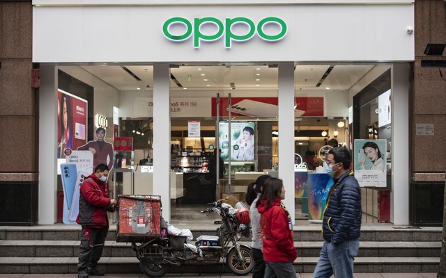 Một cửa hàng Oppo tại Thượng Hải, Trung Quốc. (Ảnh: Bloomberg)