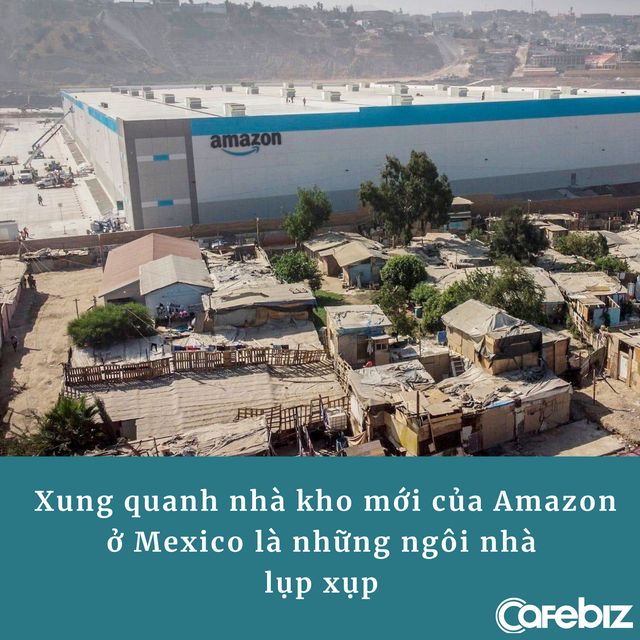 Bức ảnh gây bão: Nhà kho bề thế của Amazon mọc lên giữa khu ổ chuột lụp xụp, tạo nên hình ảnh tương phản đến đau lòng - Ảnh 1.