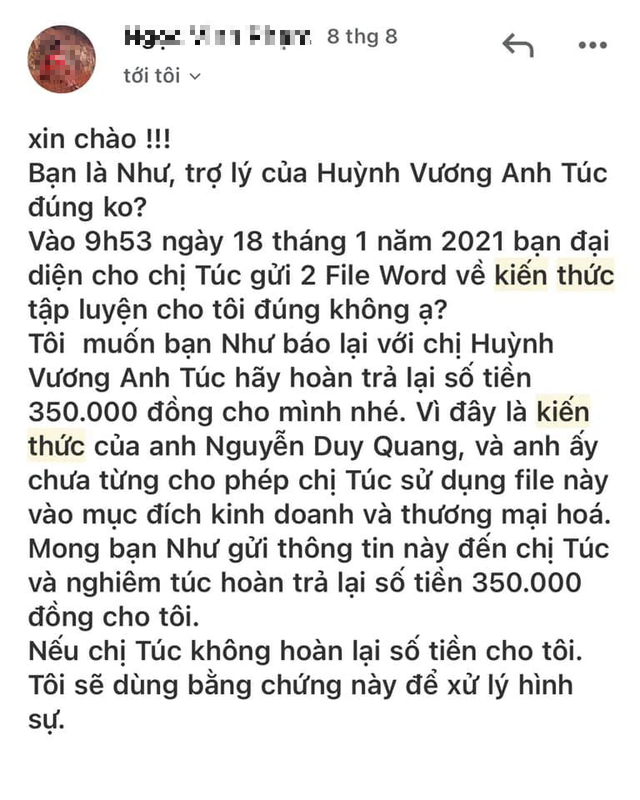 Hot girl PT hàng đầu Việt Nam dính phốt ăn cắp chất xám đem tổng hợp tài liệu rồi bán để làm từ thiện - Ảnh 6.