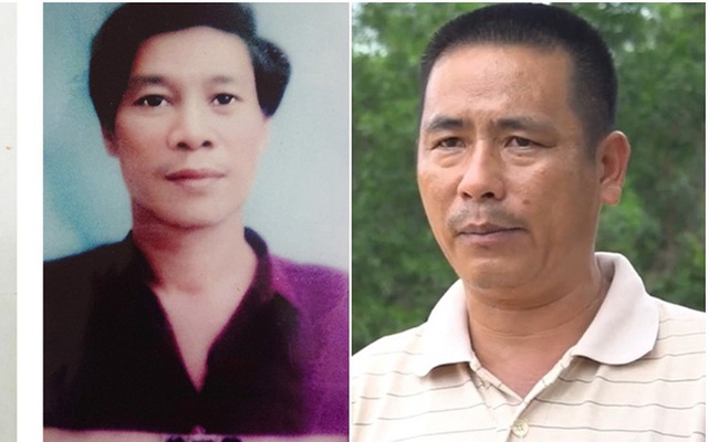 Đối tượng Sơn (tức Chi) bị truy tìm năm 1999 (trái) và con trai nạn nhân Khanh (phải). Ảnh ghép sử dụng nguồn của Tuổi trẻ
