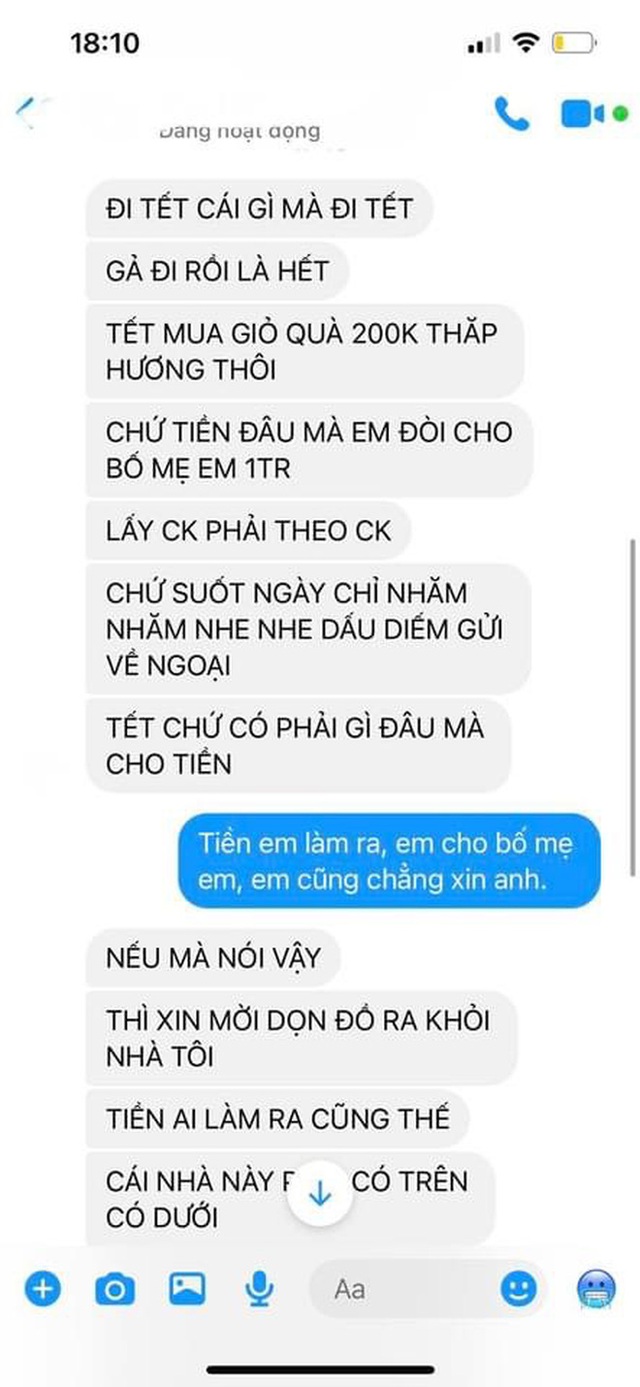 Xôn xao câu chuyện chồng cấm vợ biếu Tết nhà ngoại quá 200K: “Mua giỏ quà thôi chứ tiền đâu mà đòi cho bố mẹ 1 triệu, lấy chồng phải theo chồng” - Ảnh 1.