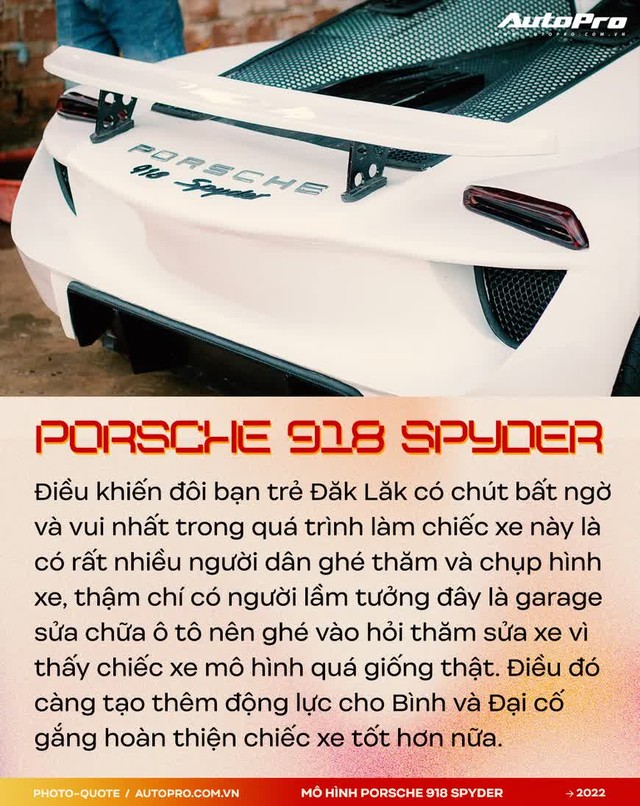 Đôi bạn 9X Tây Nguyên làm mô hình Porsche 918 Spyder được Supercar Blondie hâm mộ: ‘Sẽ chơi lớn để bạn bè quốc tế phải trầm trồ’ - Ảnh 6.