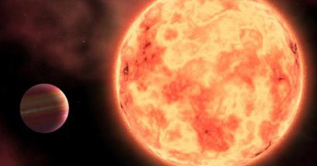 Ảnh đồ họa mô tả một Sao Mộc ấm quay quanh một ngôi sao lùn loại G - Ảnh: SCI-NEWS