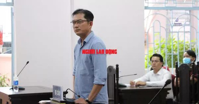 Bị cáo Huỳnh Trung Hiếu tại phiên xét xử sơ thẩm trước đó