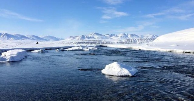 Hồ Hazen ở Bắc Cực - Ảnh: CBC