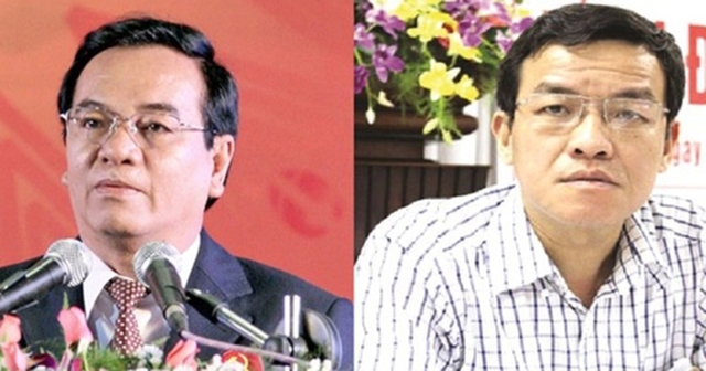 Ông Trần Đình Thành, cựu Bí thư tỉnh Đồng Nai (trái) và ông Đinh Quốc Thái, cựu Chủ tịch UBND tỉnh Đồng Nai.