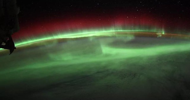 Cực quang chụp từ Trạm Vũ trụ Quốc tế ISS - Ảnh: NASA
