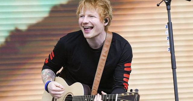 Ed Sheeran. Ảnh: Ian West / The Associated Press