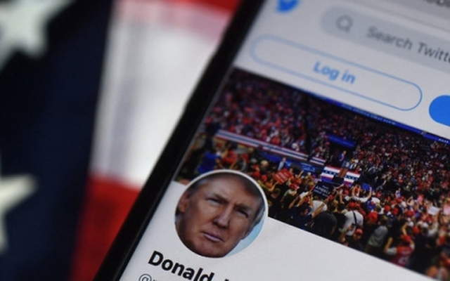 Ảnh chụp tài khoản Twitter của ông Donald Trump vào tháng 8/2020. Ảnh: AFP