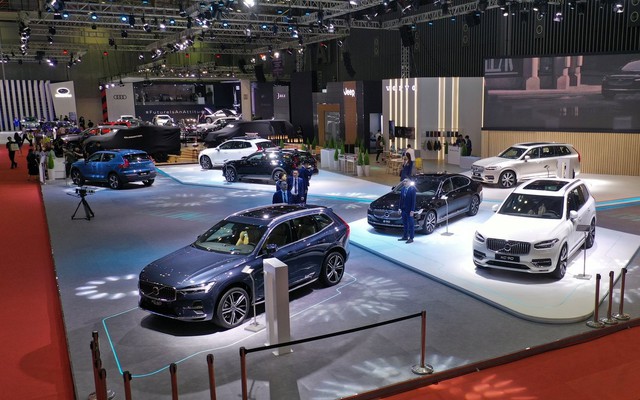 Tất cả các mẫu xe mà Volvo trưng bày ở Vietnam Motor Show 2022 đều là hybrid.
