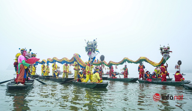 Nghìn người tham dự lễ rước nước trên mặt hồ rộng nghìn ha Tam Chúc - Ảnh 3.