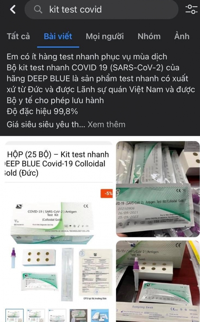 F0 tăng cao đẩy giá kit test lên đỉnh - Ảnh 3.