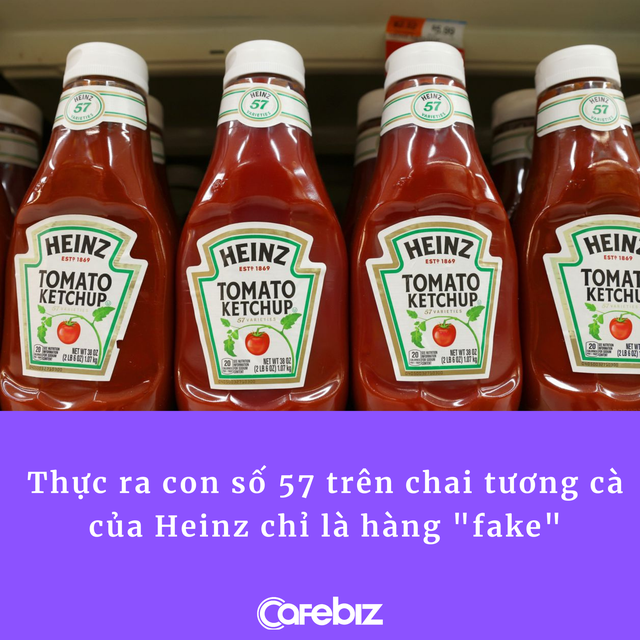 Bí ẩn về số ‘57’ trên chai tương cà Heinz: Con số ‘fake’ được thiên tài phù phép thành cỗ máy hái ra tiền suốt cả trăm năm - Ảnh 1.