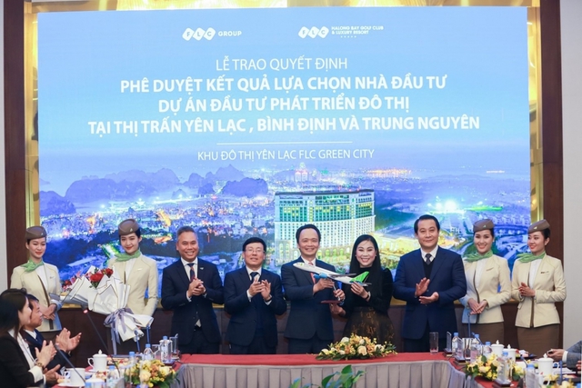 Trao quyết định trúng thầu cho FLC tại dự án Khu đô thị Yên Lạc Green City Vĩnh Phúc - Ảnh 4.