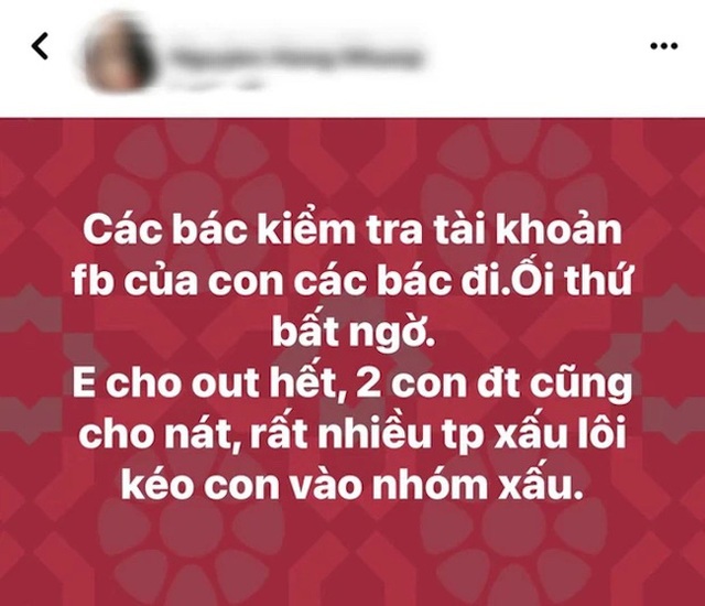 Con trai Xuân Bắc khóc xin lỗi mẹ sau ồn ào kiểm tra Facebook - Ảnh 2.