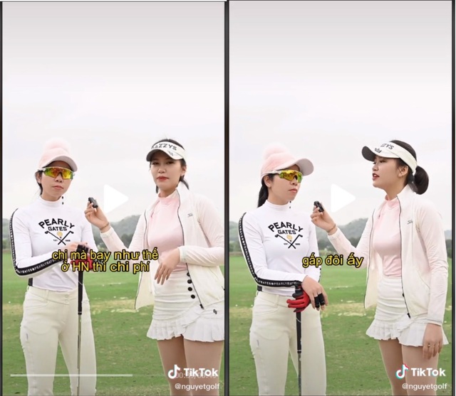 The two girls revealed that they have invested hundreds of millions of dollars after 3 months of playing golf, the most expensive is the clothes because every day they go to the course, it is an unrivaled set - Photo 3.